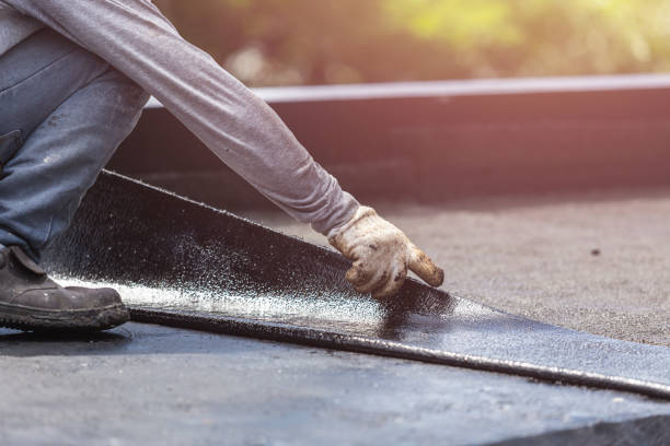 Professional Basement Waterproofing technician working in Chesterland, OH